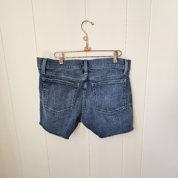 NWT J Crew Maternity Cut off Denim Shorts Side Panel L - Picture 8 of 12
